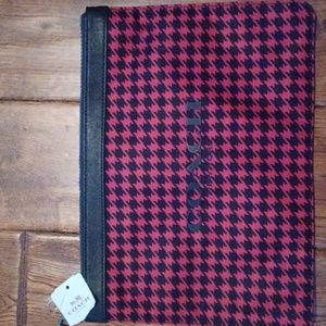 Coach Universal Nylon Houndstooth Pouch - NWT